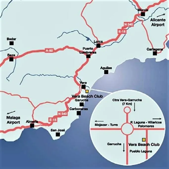 House Sleeps 6, Large Pool Walk To Beach Vera 0*,  Spanien